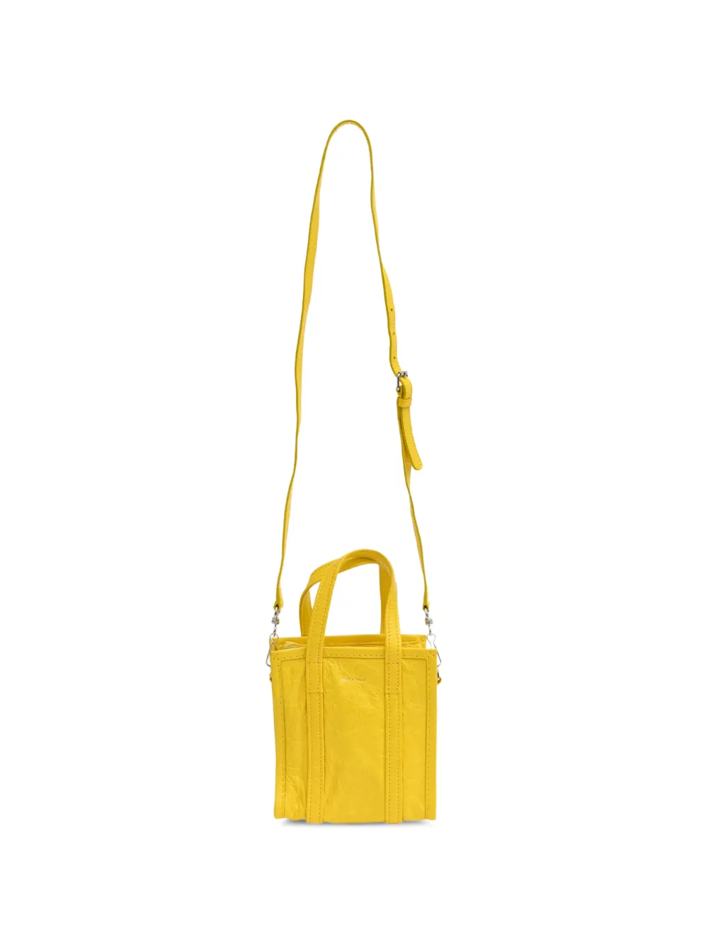 Balenciaga Pre-Owned 2025 XXS Bazar leather tote bag - Giallo
