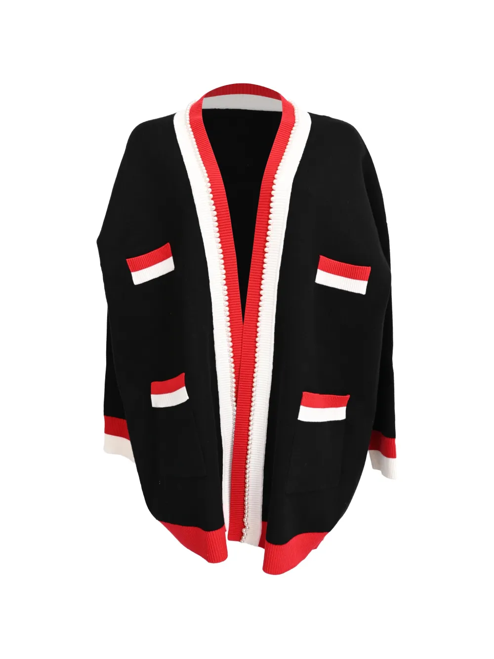 SANDRO cardigan Dave à perles artificielles (années 2020) - Noir