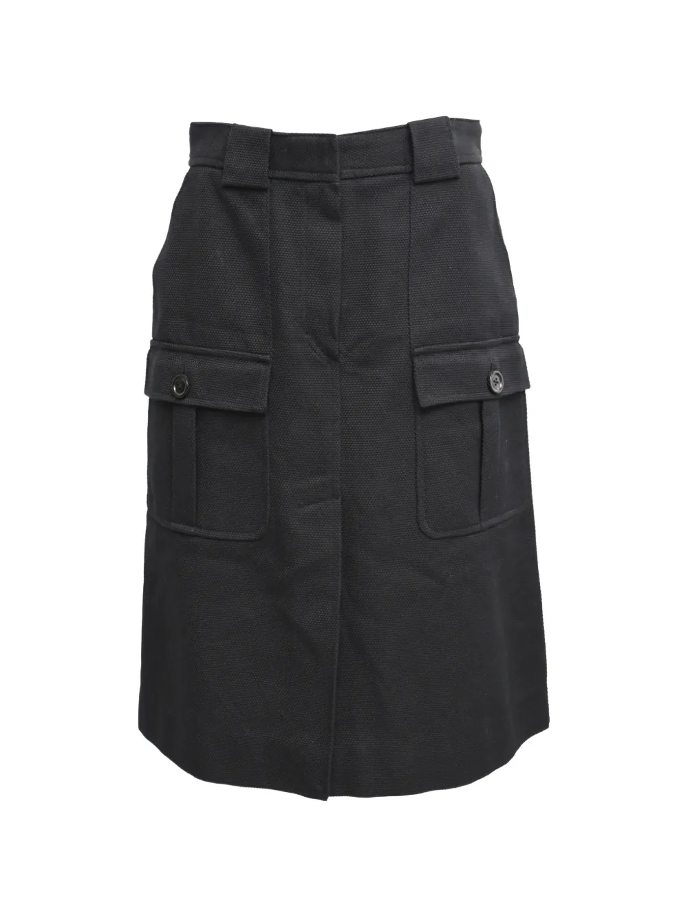 Bottega Veneta Pre-Owned Gonna midi cargo - Nero
