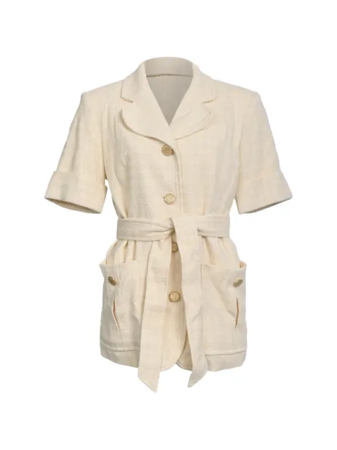 SANDRO Truman Tweed-Jacke mit Gürtel