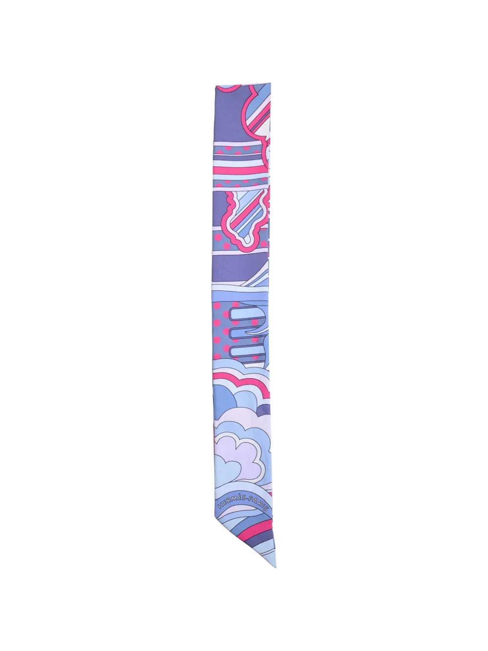 Hermès Pre-Owned Faubourg Rainbow Twill scarf - Blu