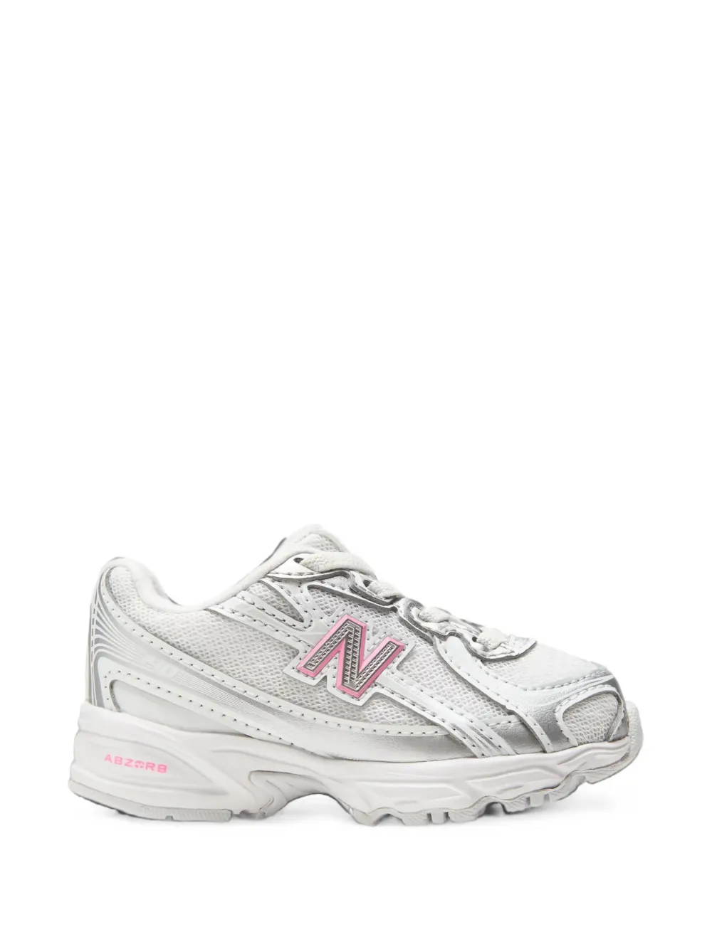 New Balance Kids 740 bungee-lace sneakers Zilver
