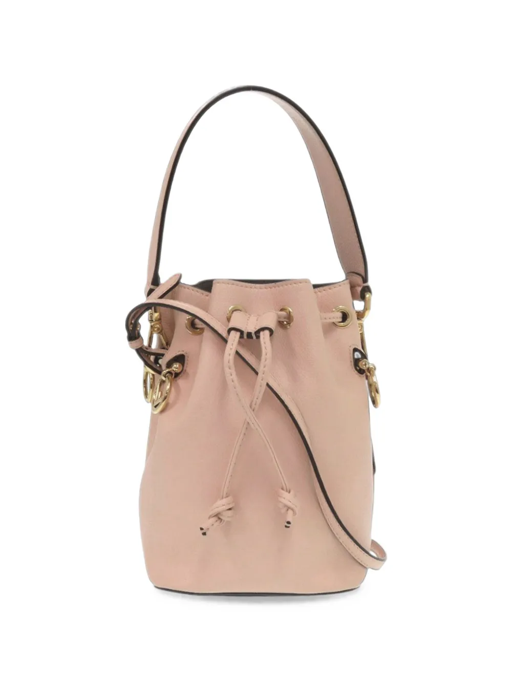 Fendi Pre-Owned 2010-2026 mini Mon Tresor Beuteltasche aus Kalbsleder mit Nieten - Rosa