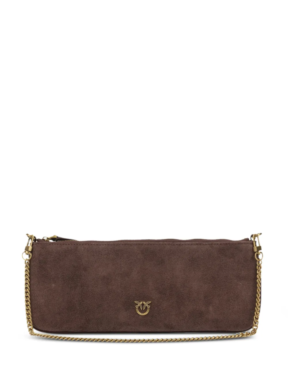 PINKO Love Birds clutch bag - Marrone