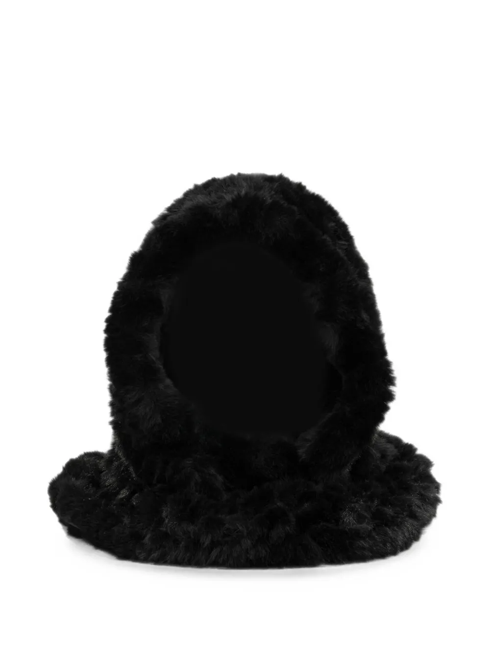 PINKO faux-fur balaclava - Nero