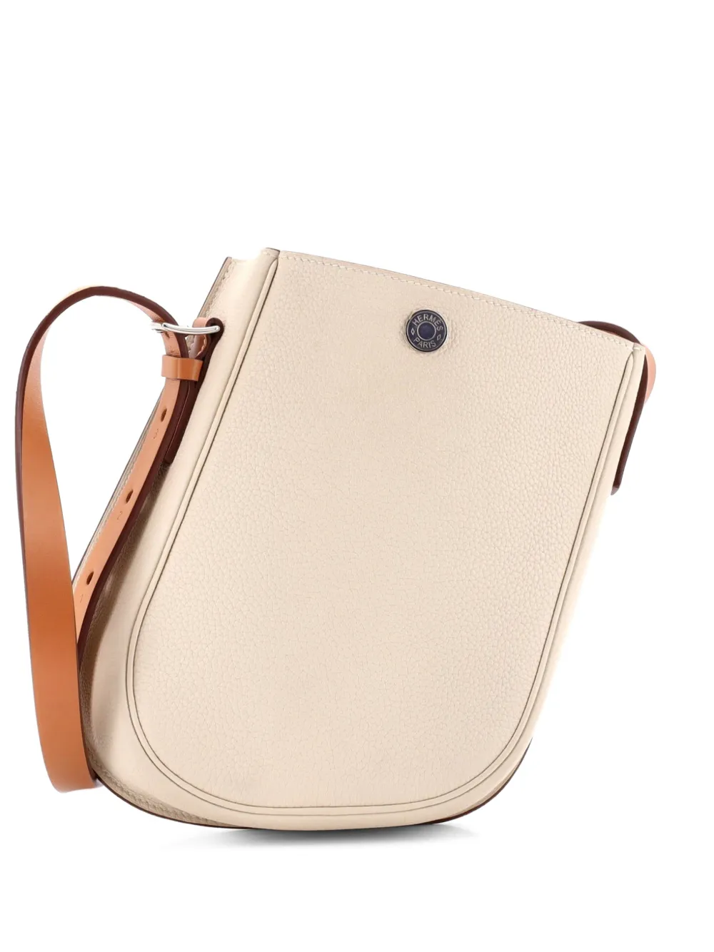 Hermès Pre-Owned Perspective Cavaliere Bag Togo and Vache Hunter 21 crossbody bag - Toni neutri
