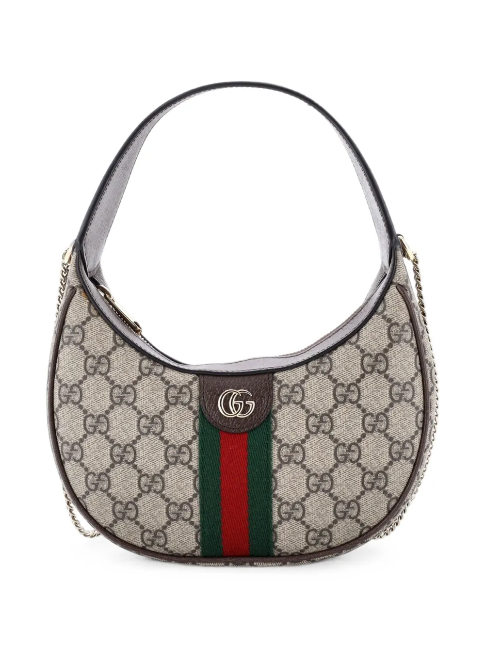 Gucci Pre-Owned Ophidia GG Coated Canvas Small hobo bag - Marrone