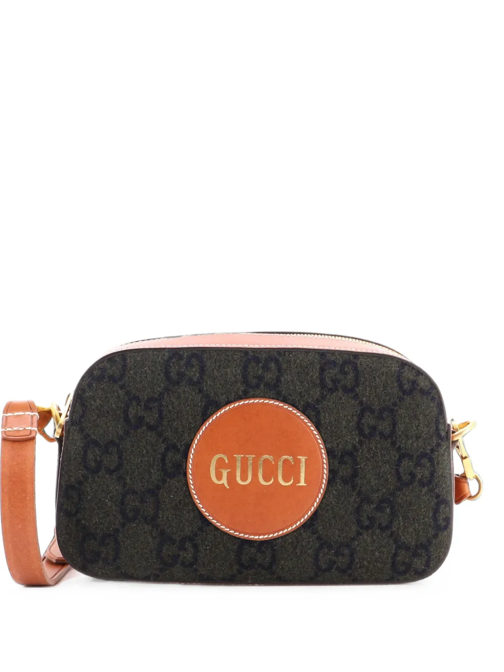 Gucci Pre-Owned Borsa a tracolla Off the Grid in lana GG e pelle - Marrone