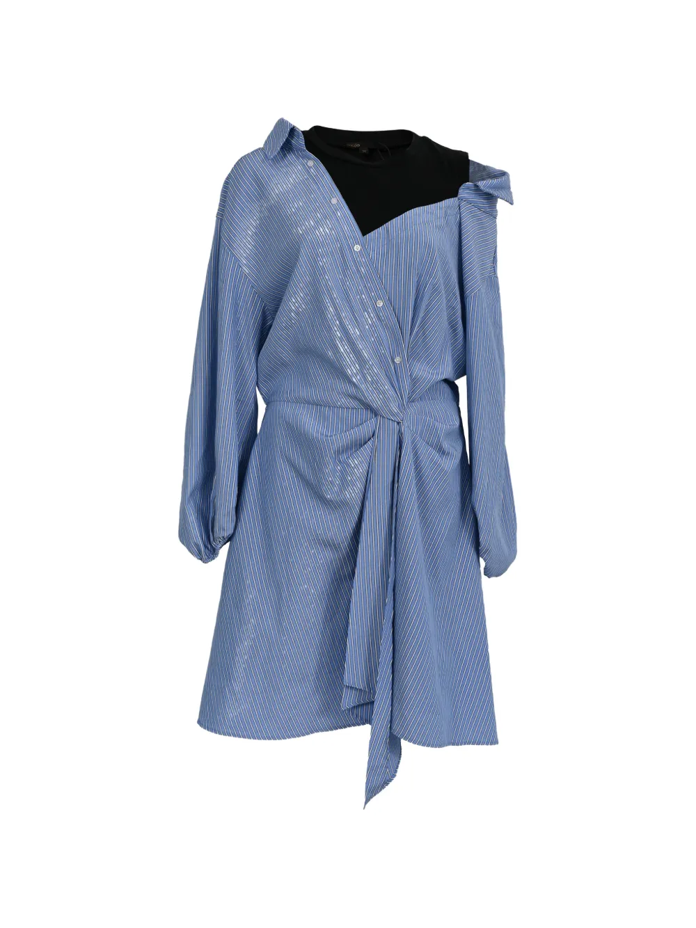 Maje Chemisier Trompe-l’oeil - Blu