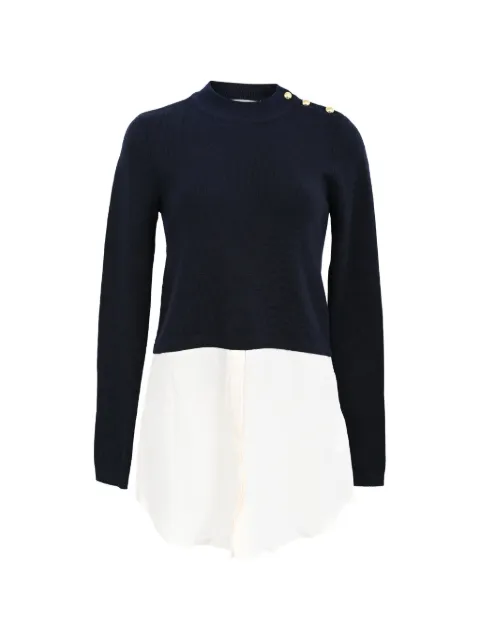 SANDRO Salima layered-effect sweater