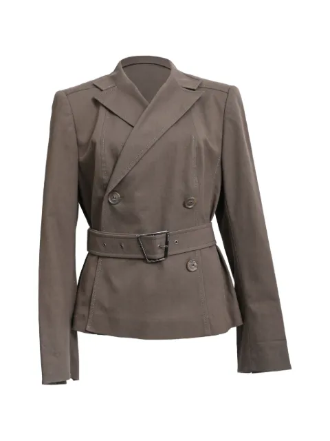 Akris belted double-breasted jacket