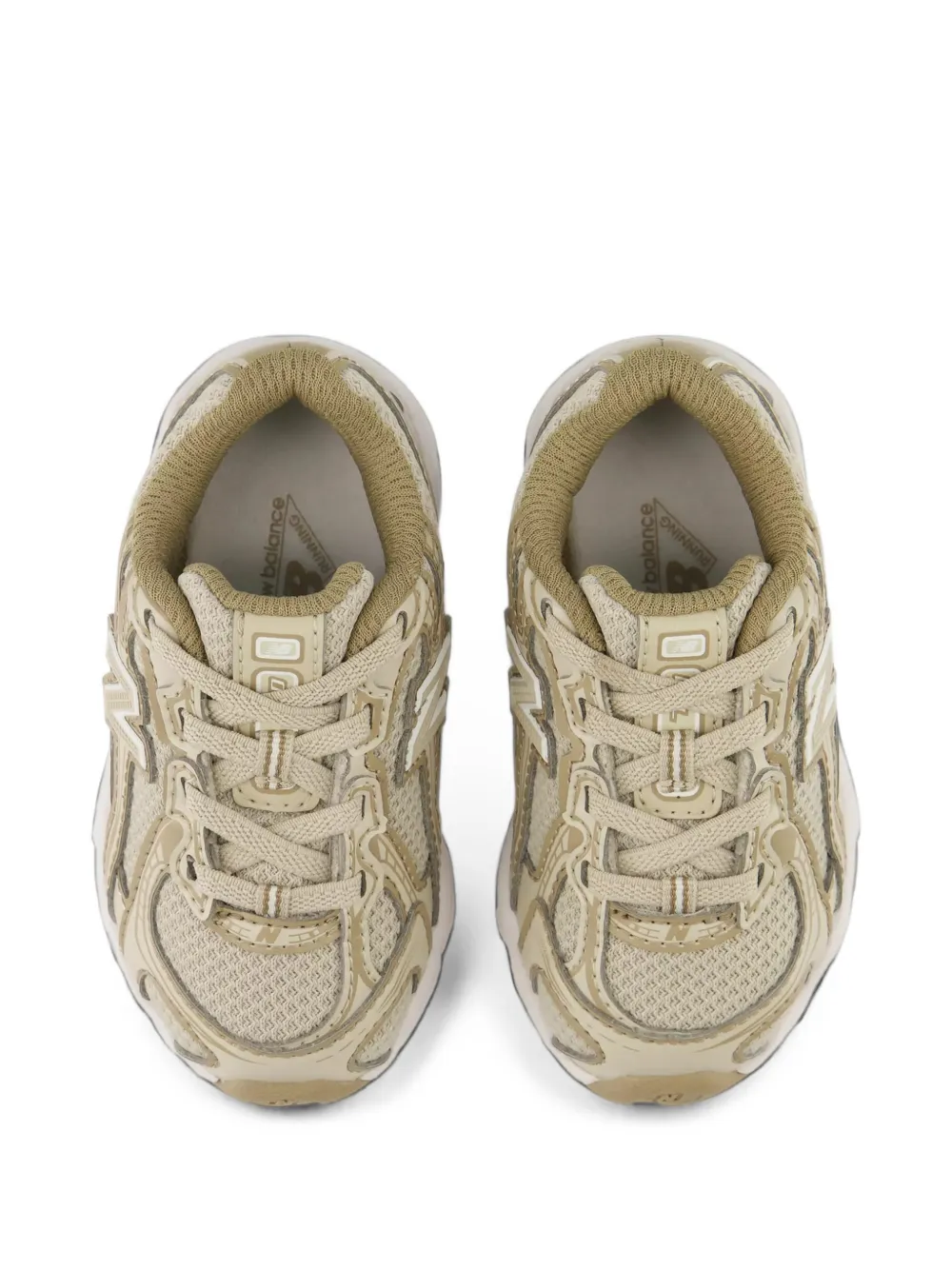 New Balance Kids 740 bungee-lace sneakers Beige