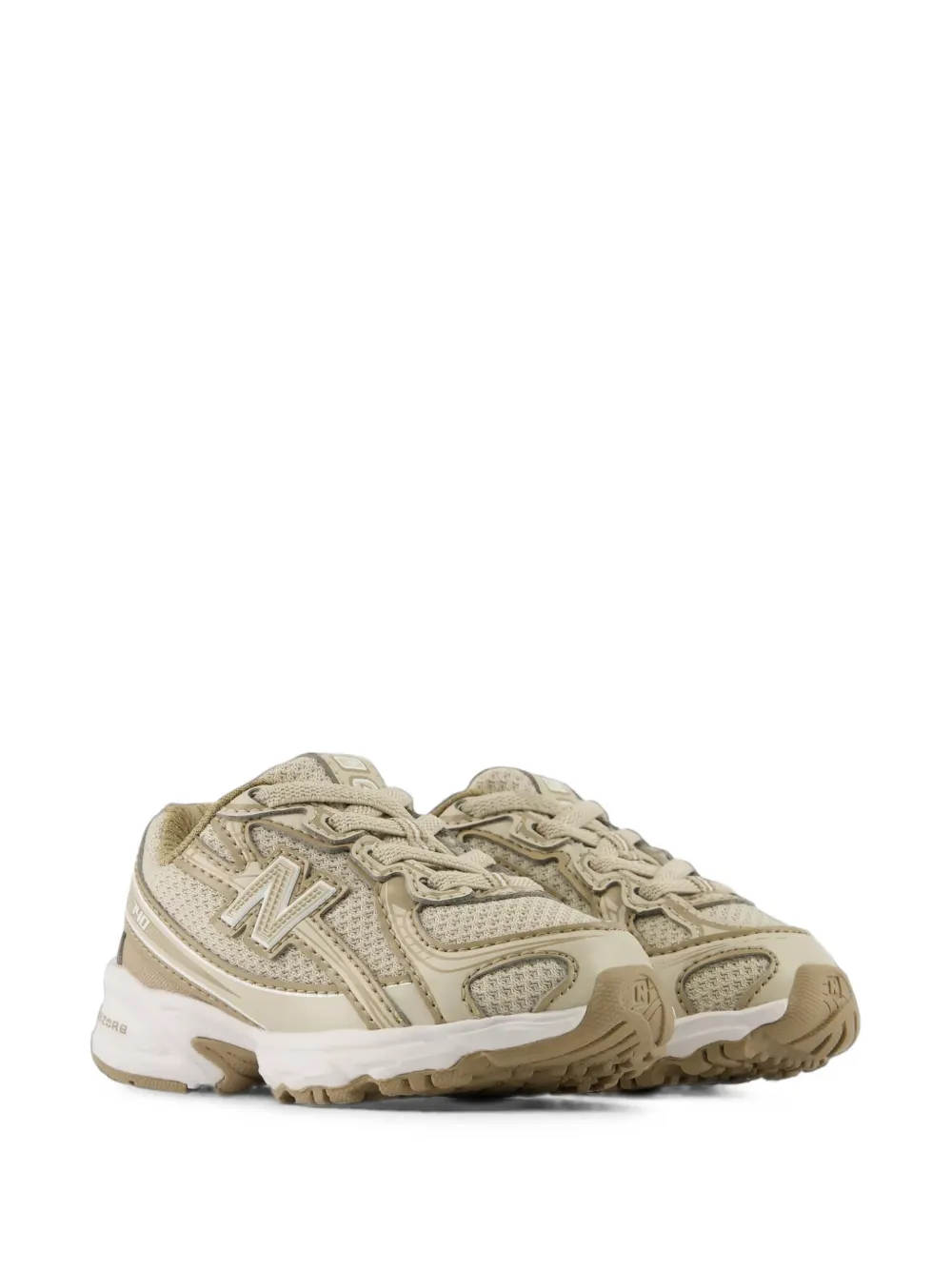 New Balance Kids 740 bungee-lace sneakers Beige