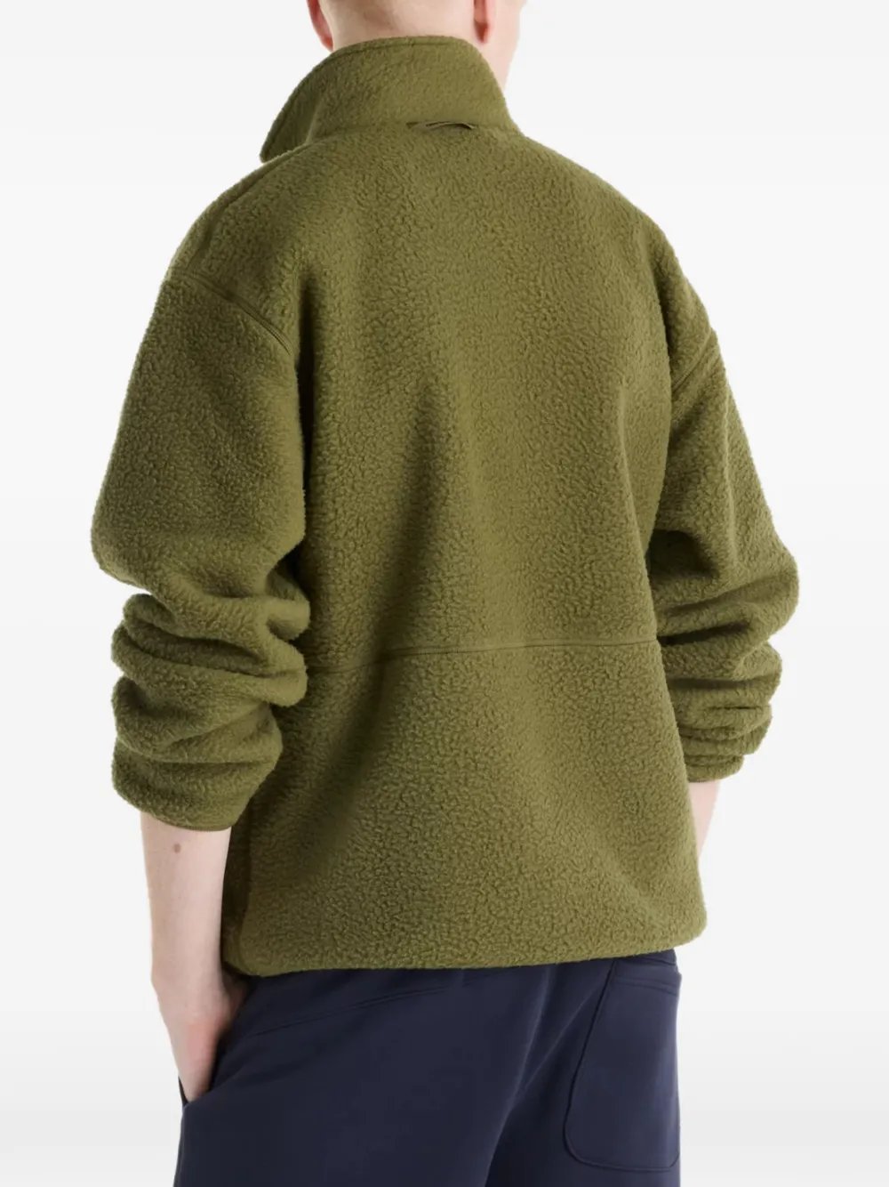 New Balance high-pile jacket Groen