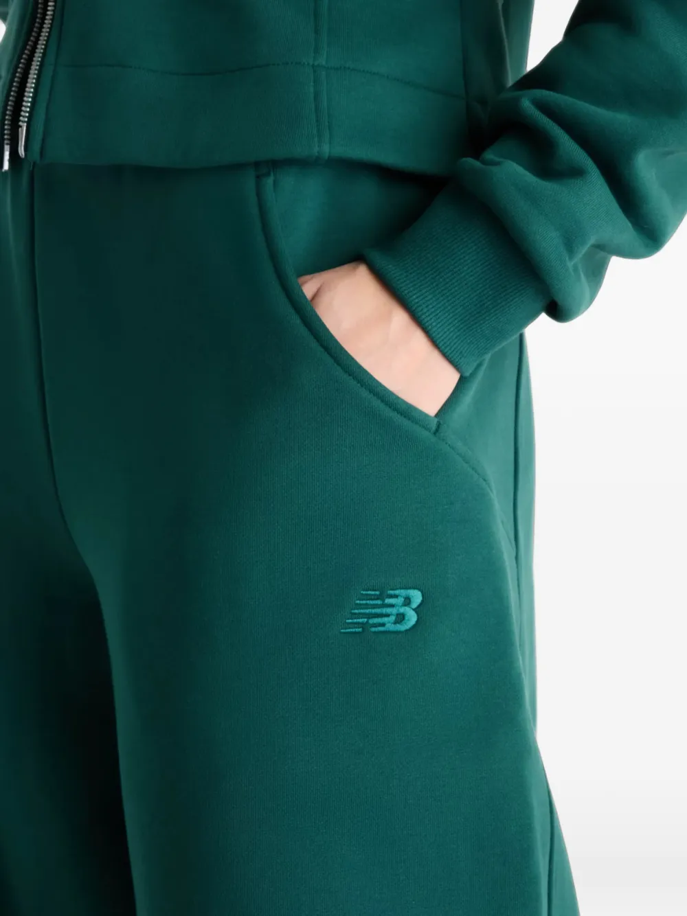New Balance Athletics Crafted fleece pants Groen