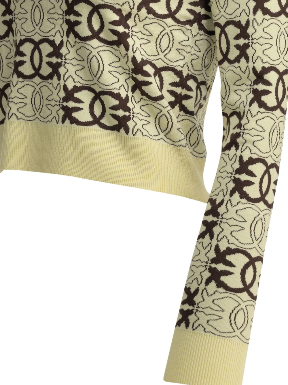 PINKO Trui met monogram Beige