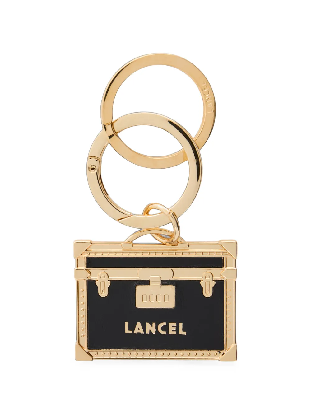 Lancel Heritage Trunk Keyring In Green