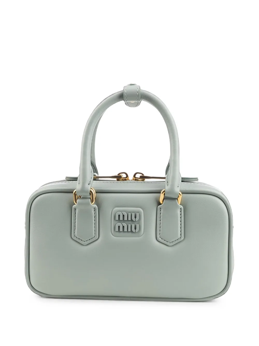Miu Arcadie leren mini-tas Blauw