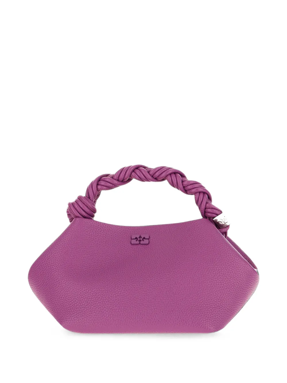 GANNI Bou gevlochten shopper Paars