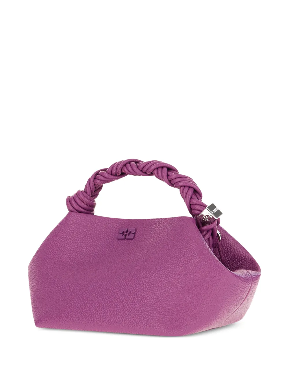 GANNI Bou gevlochten shopper Paars