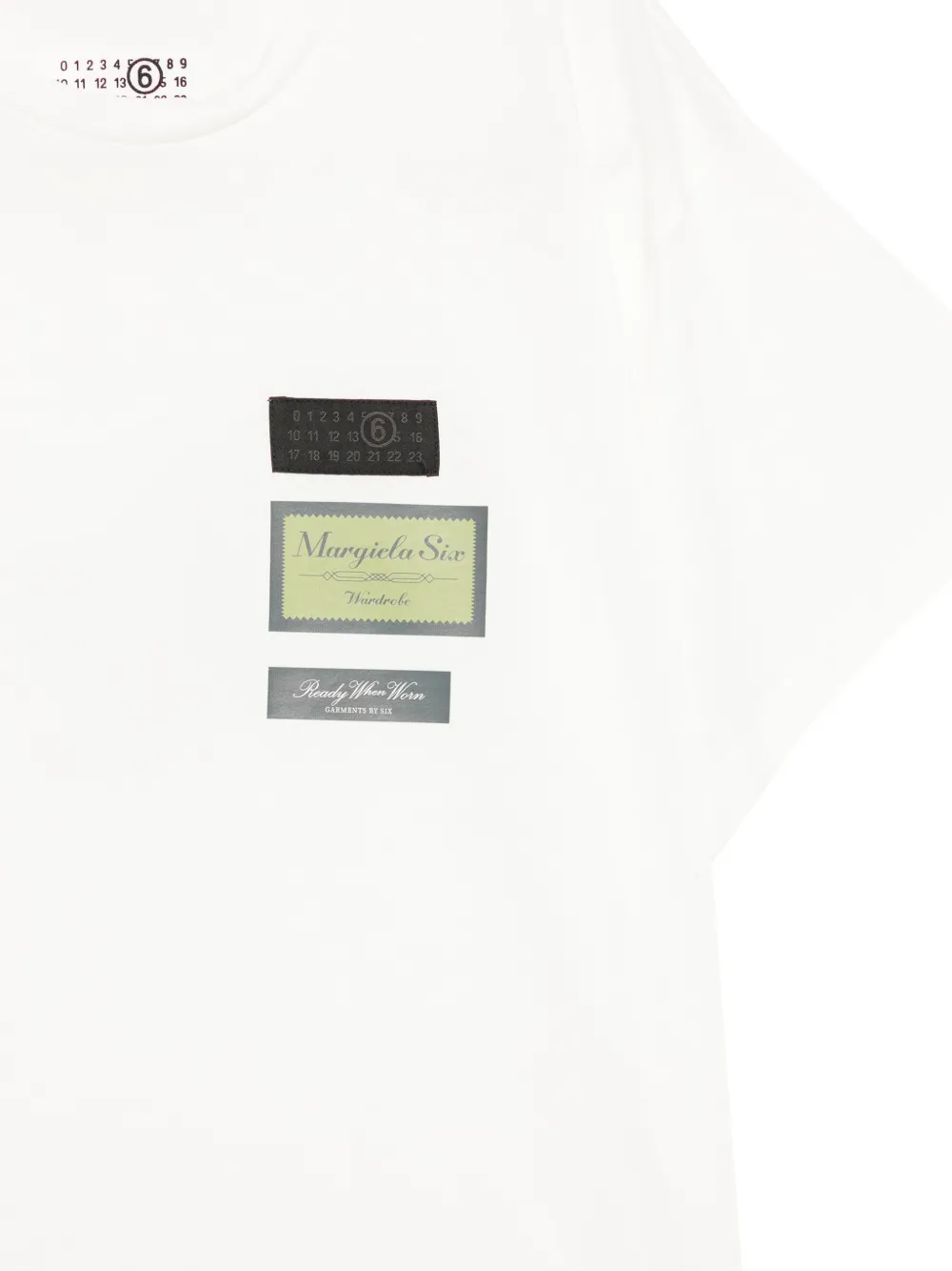 MM6 Maison Margiela Kids T-shirt met logopatch Wit