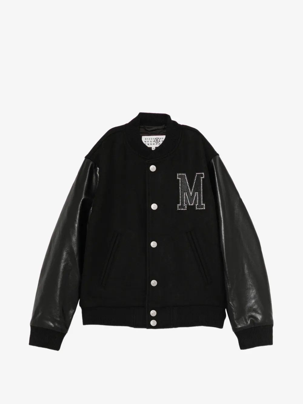 MM6 Maison Margiela Kids 로고 패치드 봄버 자켓
