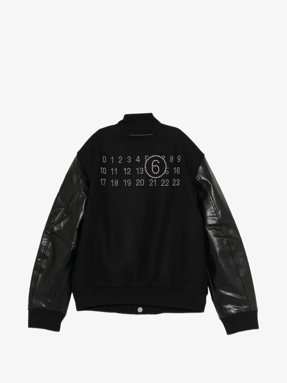 MM6 Maison Margiela Kids 로고 패치드 봄버 자켓
