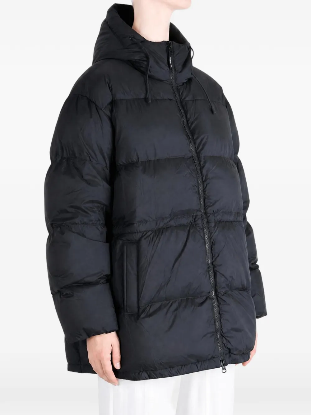 Canada Goose Quilted Drawstring Coat In Black