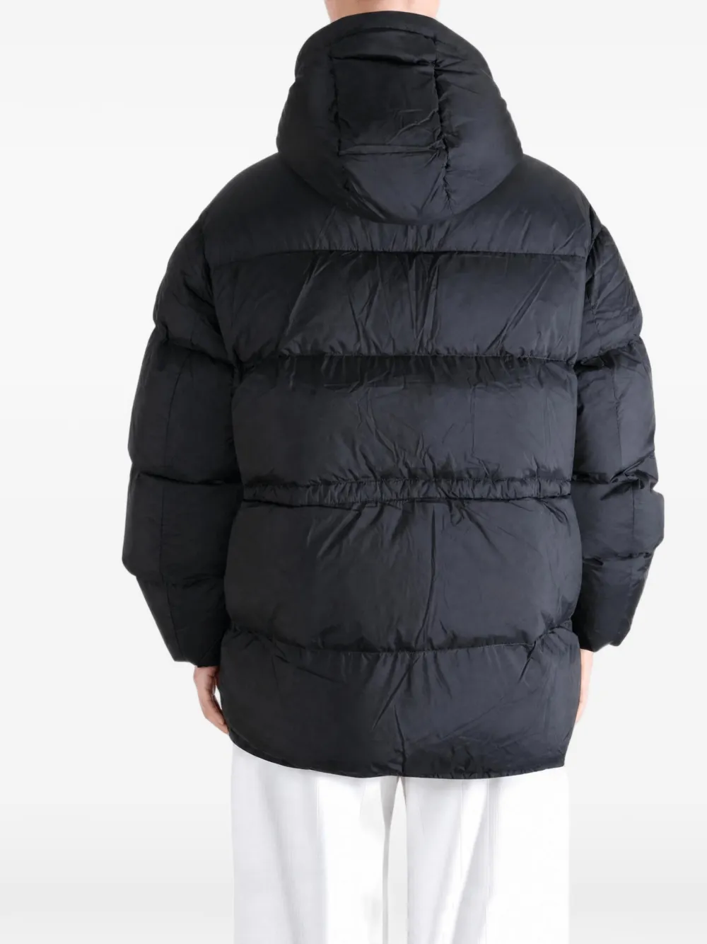 Canada Goose Quilted Drawstring Coat In Black