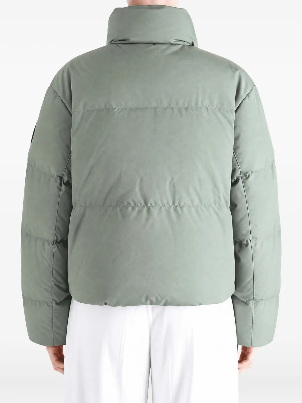 Canada Goose Gewatteerd donsjack met logo-patch Groen