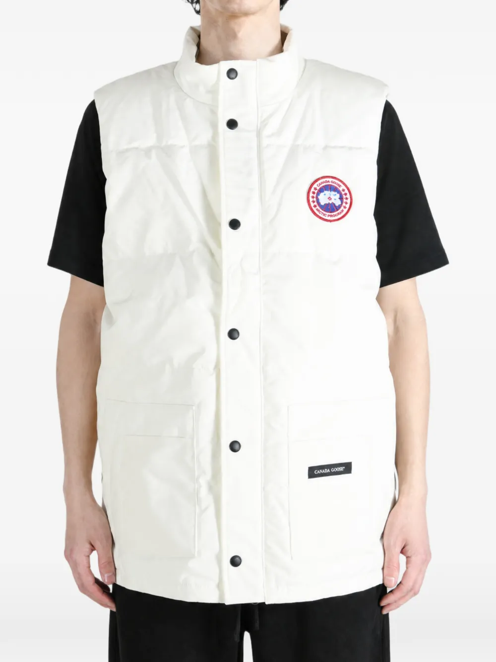 Canada Goose Bodywarmer met logopatch Wit