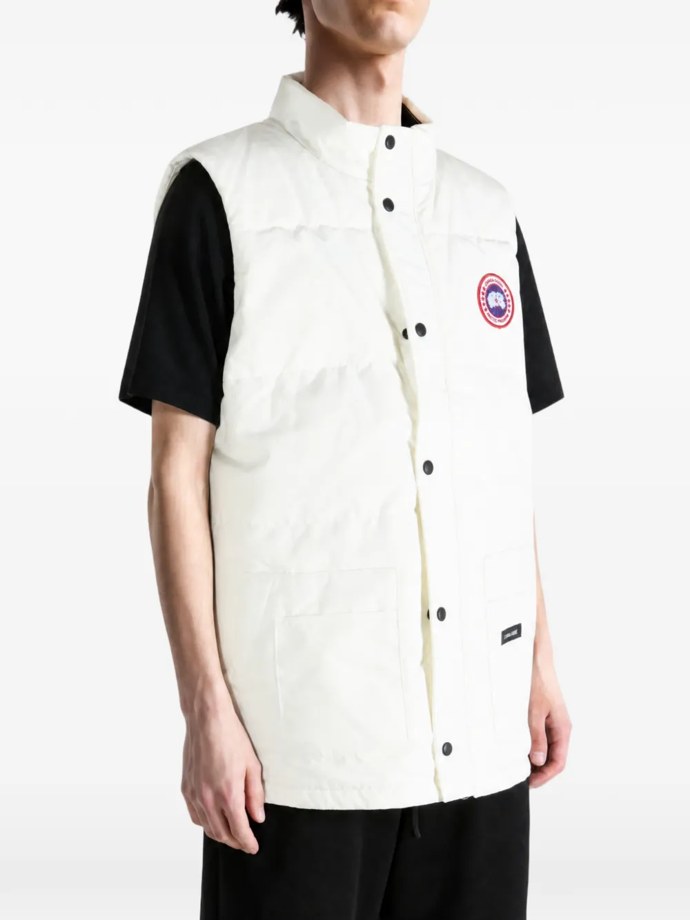 Canada Goose Bodywarmer met logopatch Wit