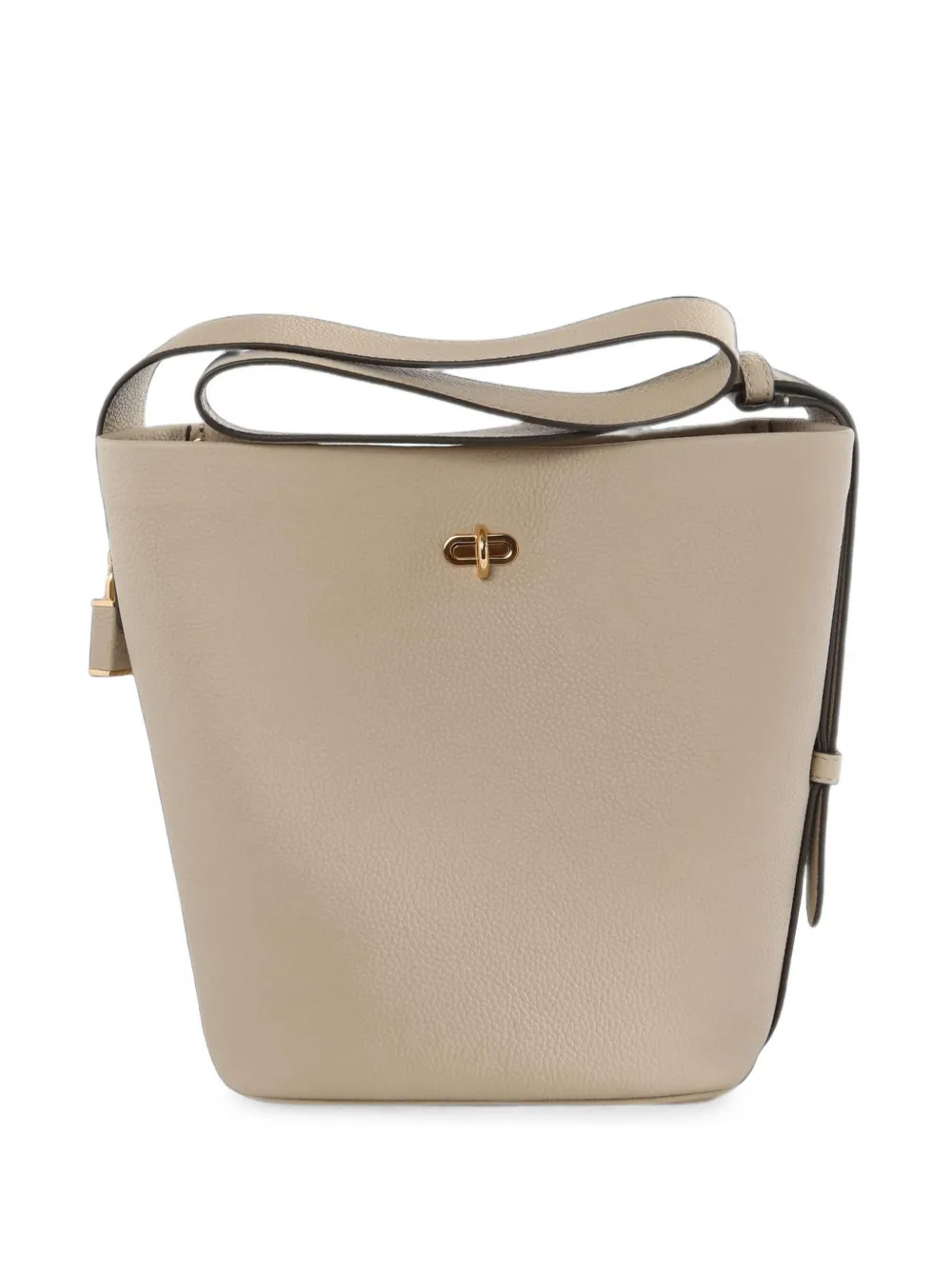 Tory Burch medium lock slim bucket bag - Toni neutri