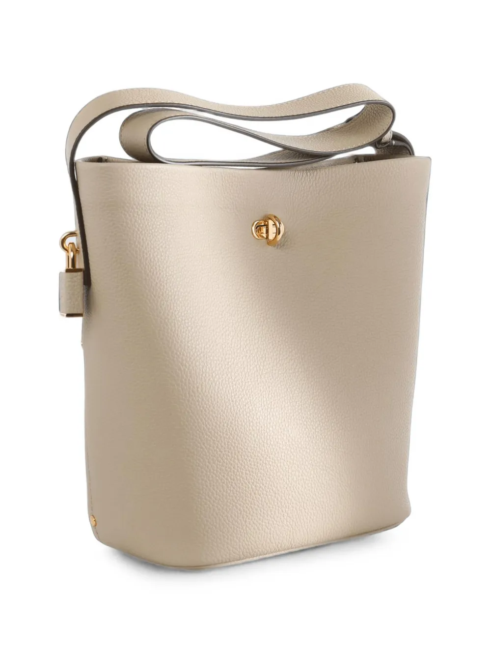 Tory Burch Medium Lock bucket-tas Beige