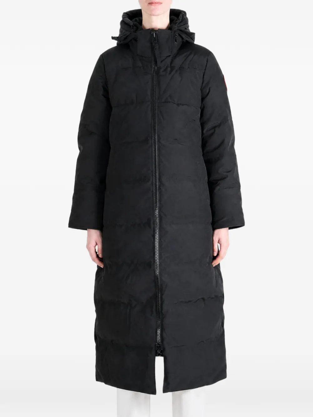 Canada Goose Mystique gewatteerde parka met capuchon Zwart