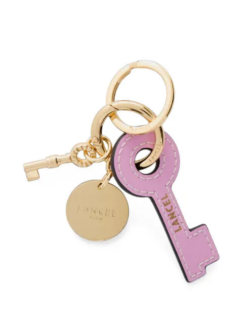 Lancel Master leather-pendant key keyring
