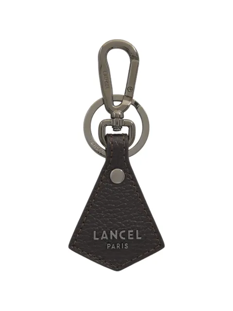 Lancel Pyramid grained-leather keyring