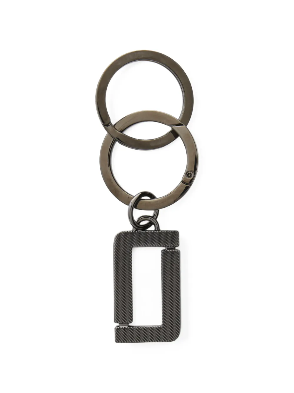 Lancel Sleutelhanger met logo Grijs