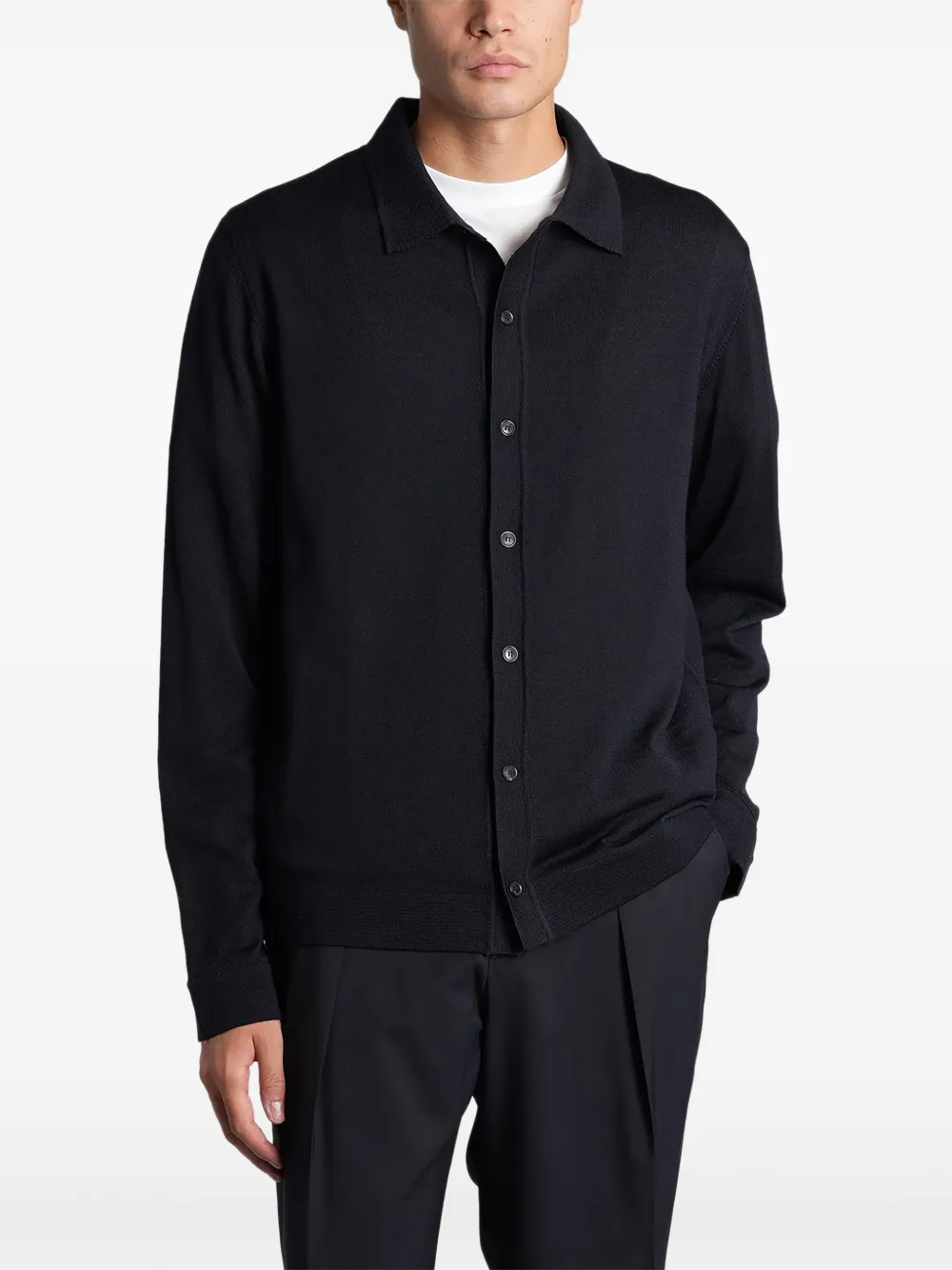 Roberto Collina long-sleeve button-up wool shirt