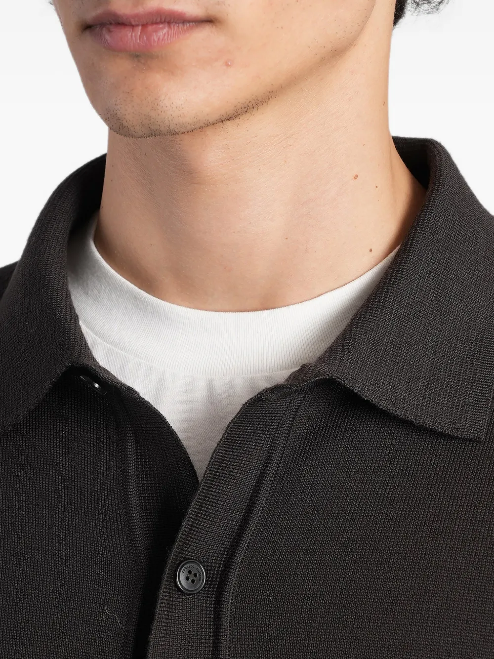 Roberto Collina knitted long-sleeve cardigan Bruin