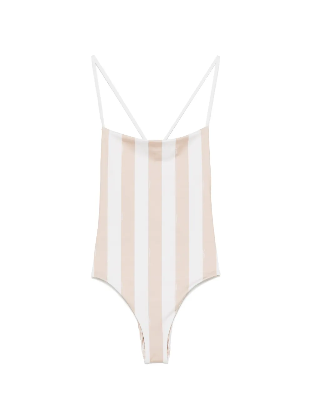 FENDI striped swimsuit - Toni neutri