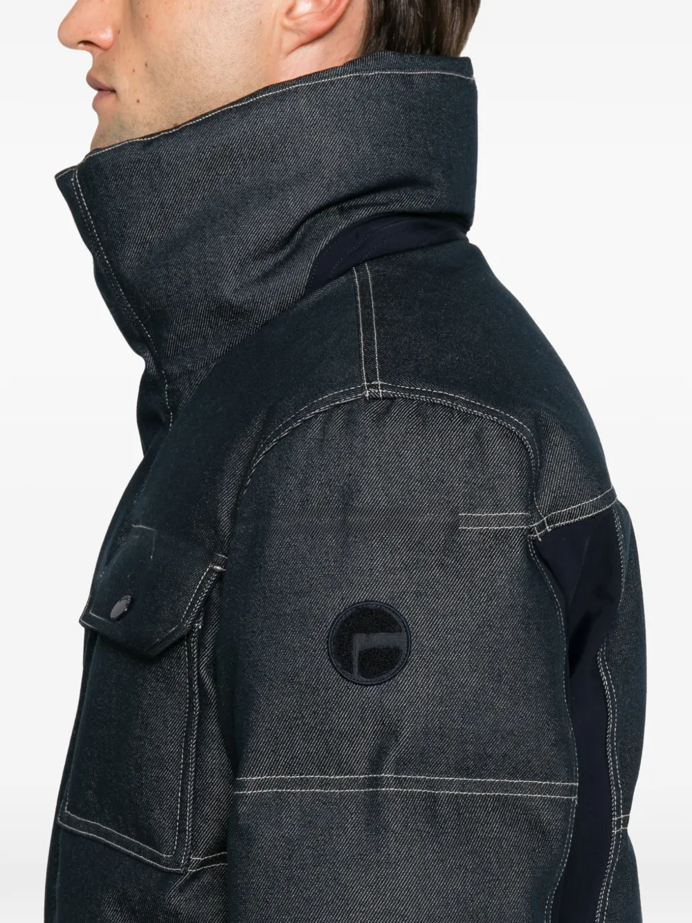 Fusalp Carlo gewatteerd denim jack Blauw