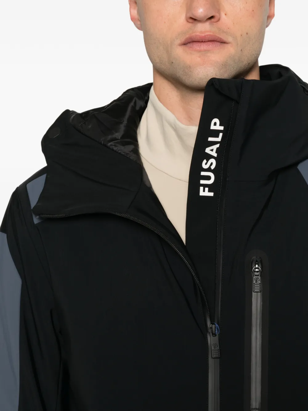 Fusalp Lirsan ski-jack met capuchon Zwart