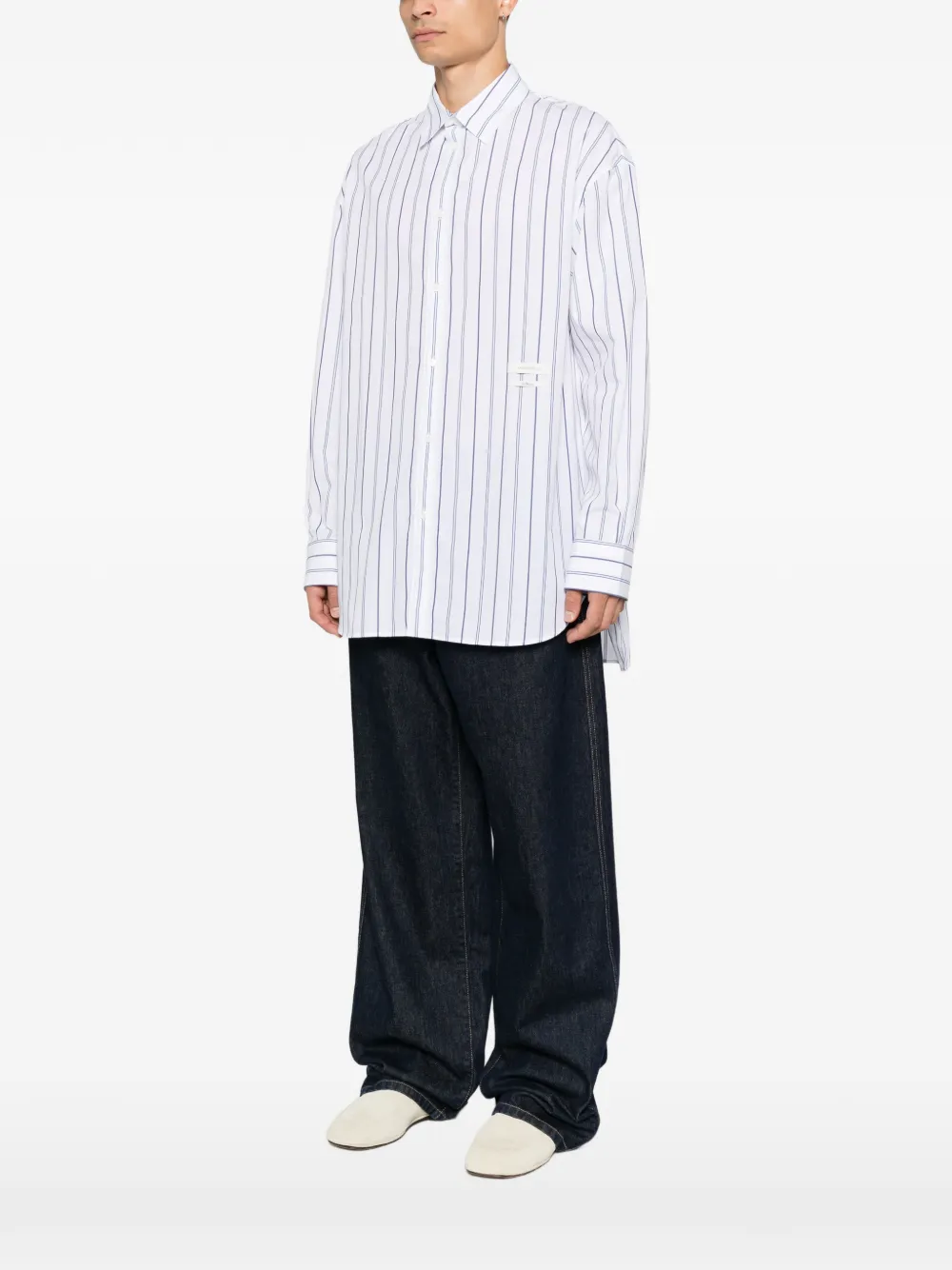 Jacquemus Pisco gestreept overhemd Wit