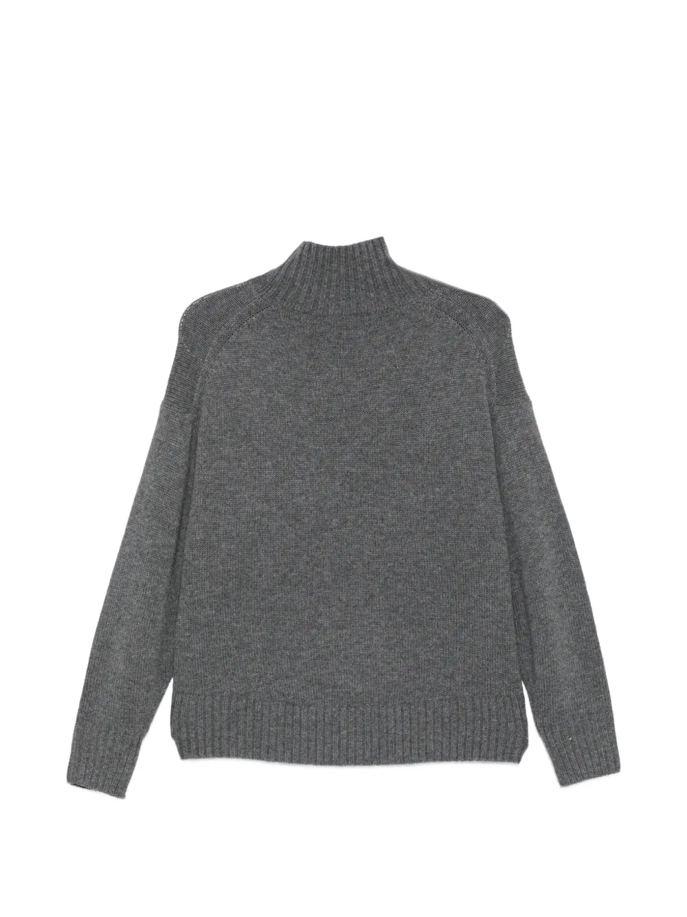 Luisa Cerano high-low turtleneck sweater Grijs