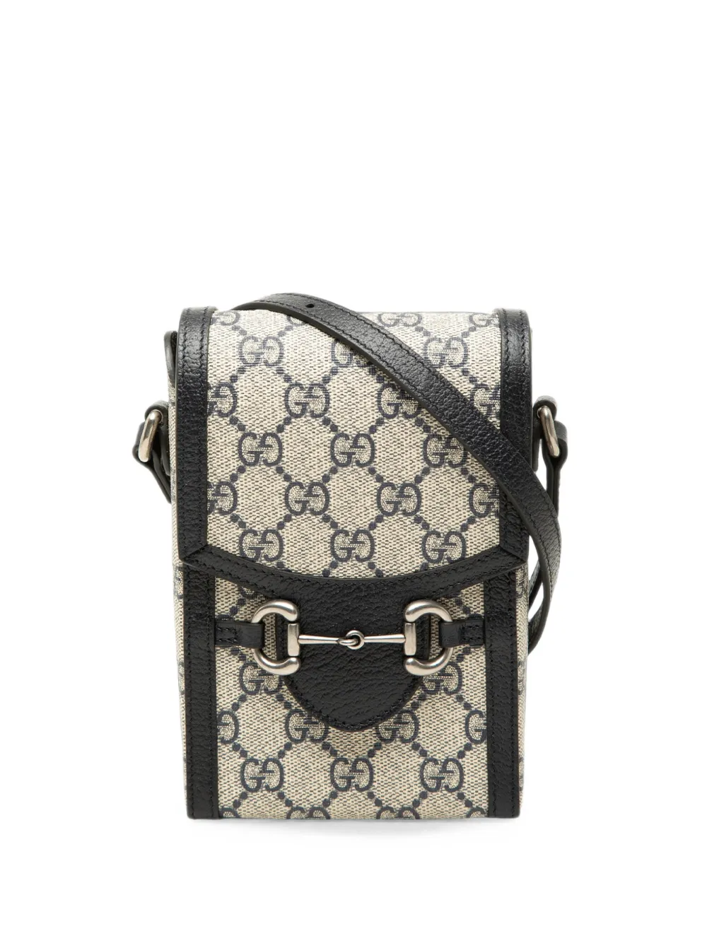 Gucci Pre-Owned 2000-2015 Mini GG Supreme Horsebit 1955 crossbody bag - Nude