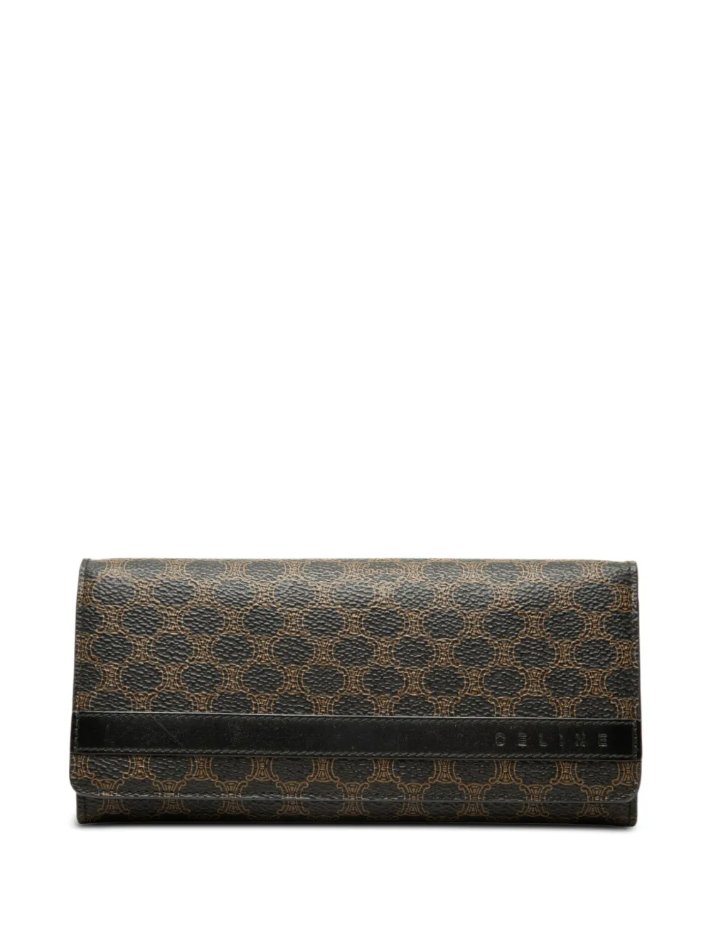 Celine Pre-Owned 2000 Macadam Coated Canvas Wallet long wallets - Nero