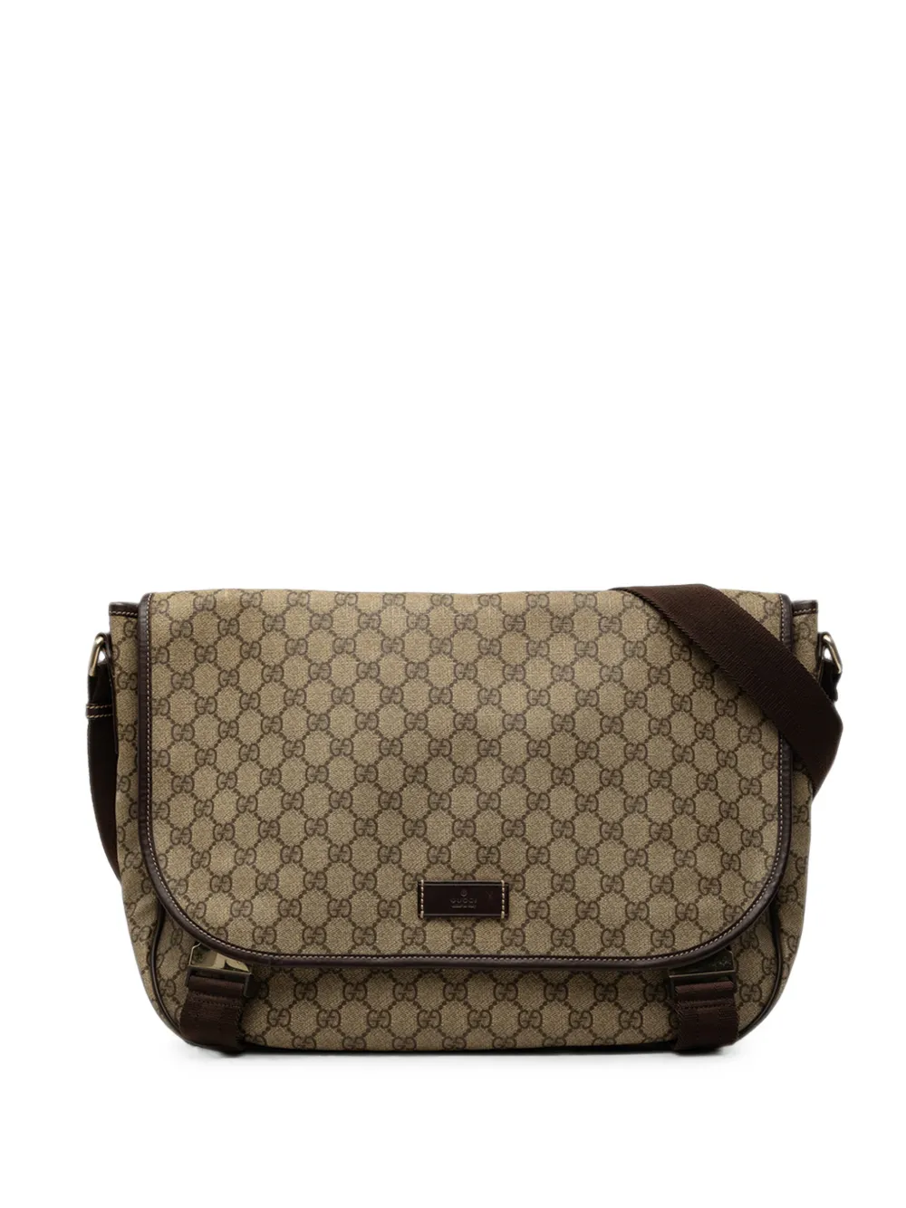Gucci Pre-Owned Borsa a tracolla grande in tessuto GG Supreme 2000-2015 - Toni neutri