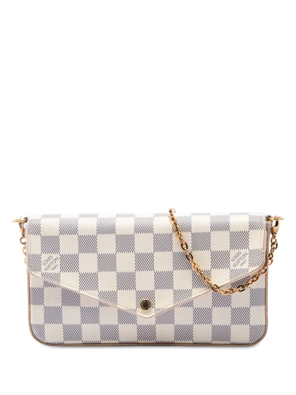 Louis Vuitton Pre-Owned 2018 Damier Azur Pochette Felicie crossbody bag - White