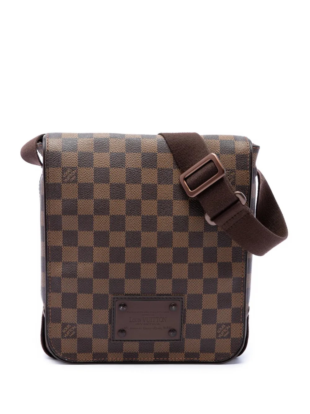 Louis Vuitton Pre-Owned 2009 Damier Ebene Brooklyn PM crossbody bag - Braun